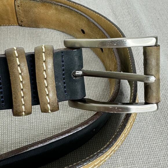 Mezlan perforated leather belt - Picture 3 of 13
